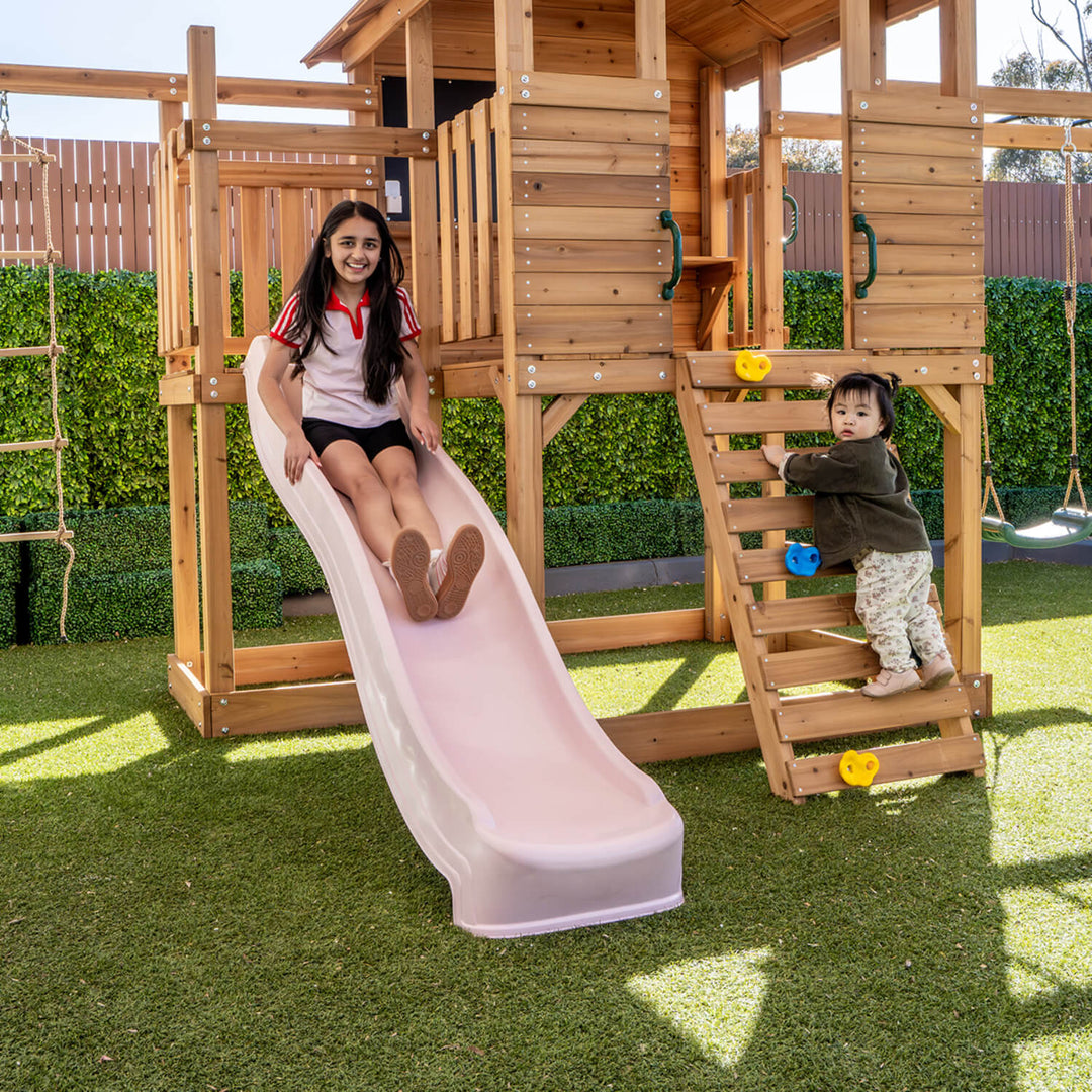Kingston Elevated Cubby House with Slide - by Lifespan Kids