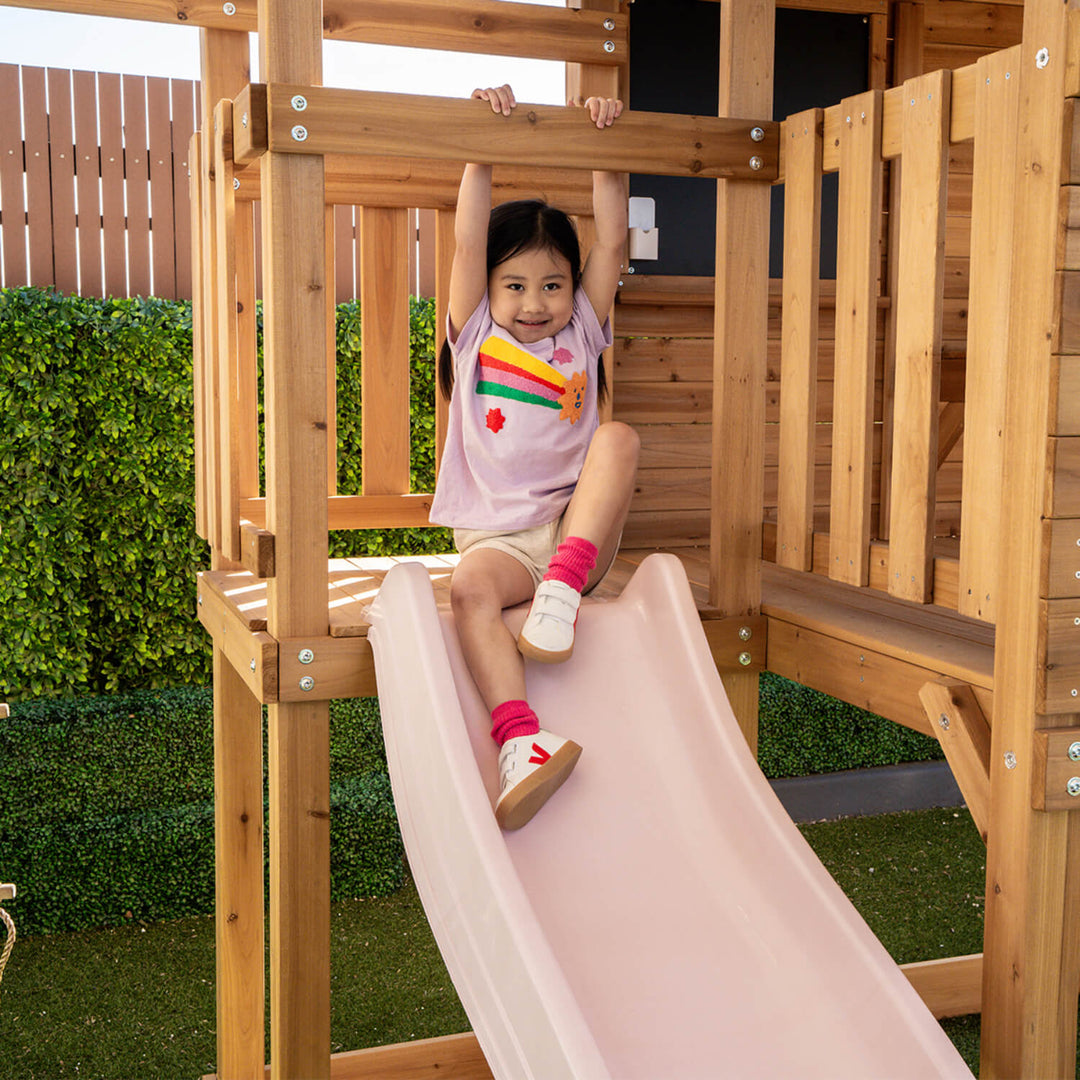 Kingston Elevated Cubby House with Slide - by Lifespan Kids