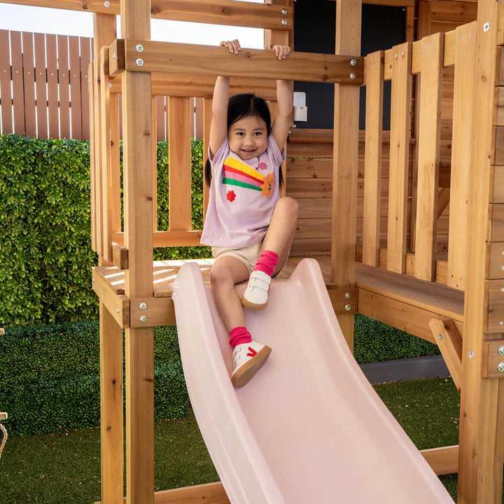 Kingston Elevated Cubby House with Slide - by Lifespan Kids