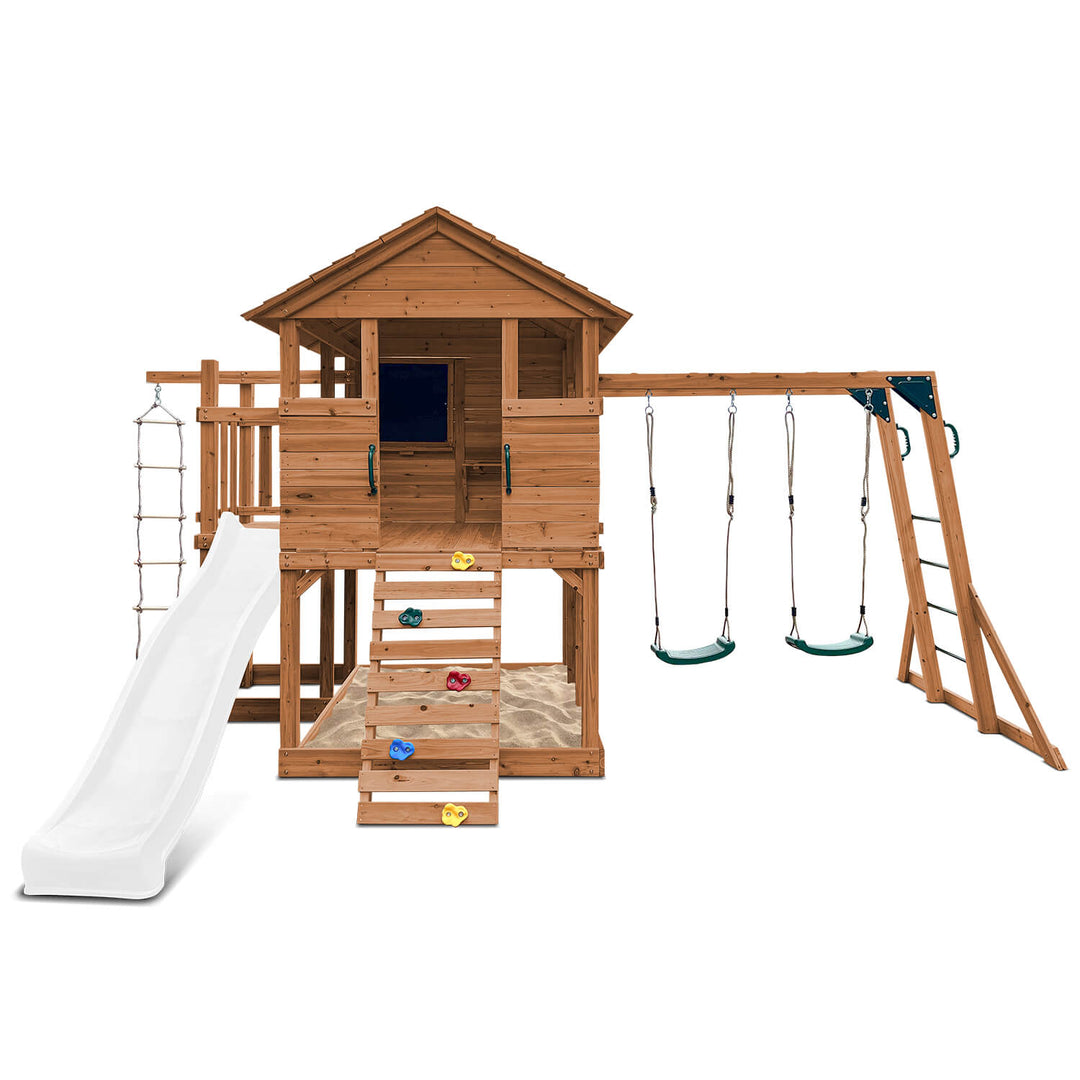 Kingston Elevated Cubby House with Slide - by Lifespan Kids