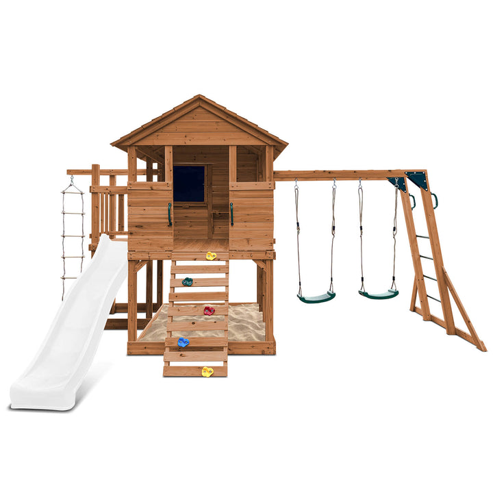 Kingston Elevated Cubby House with Slide - by Lifespan Kids