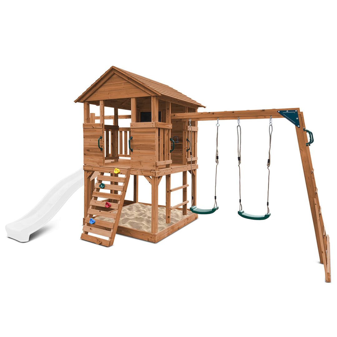Kingston Elevated Cubby House with Slide - by Lifespan Kids