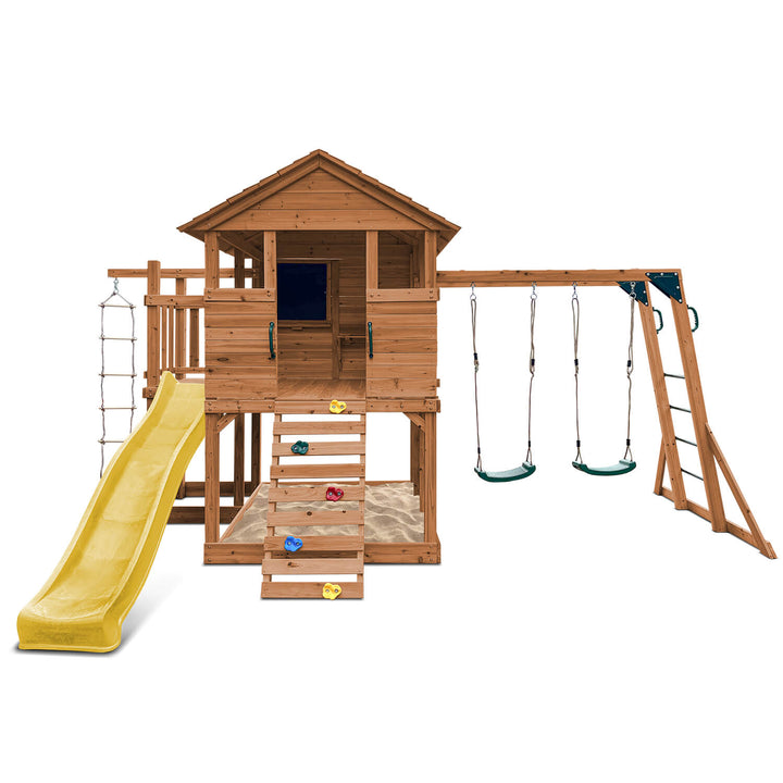 Kingston Elevated Cubby House with Slide - by Lifespan Kids