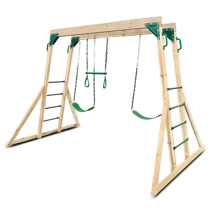 Lifespan Kids Daintree 2-in-1 Monkey Bars & Swing Set with Acrobat Bar/Trapeze