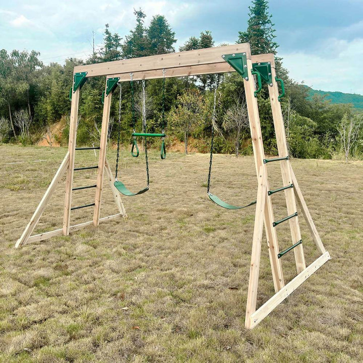 Daintree 2-in-1 Monkey Bars & Swing Set with Acrobat Bar/Trapeze - Lifespan Kids