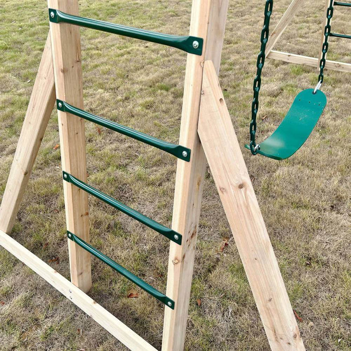 Daintree 2-in-1 Monkey Bars & Swing Set with Acrobat Bar/Trapeze - Lifespan Kids