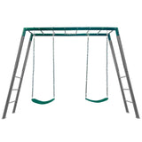 Stanley Commercial Steel Monkey Bars & Swing Set - Lifespan Kids (Optional Basketball Ring)