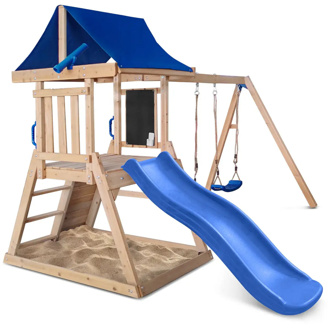 Hazelbrook Swing Set & Playground with 1.8m Slide - Lifespan Kids