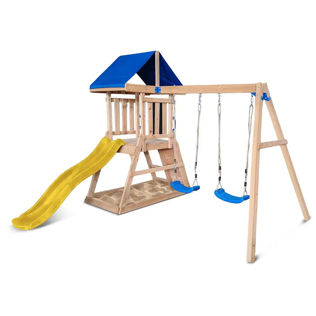 Hazelbrook Swing Set & Playground with 1.8m Slide - Lifespan Kids