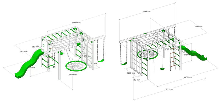 Orangutan Climbing Cube Jungle Gym Play Centre + Slide - Lifespan Kids