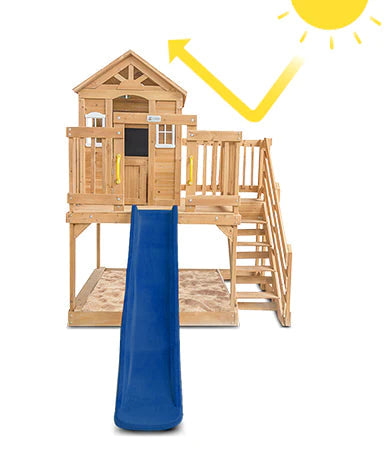 Silverton Cubby House with 1.8m Slide - Lifespan Kids