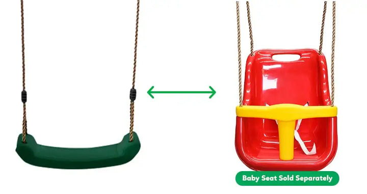 Winston 4-Station Timber Swing Set with Slide - Lifespan Kids