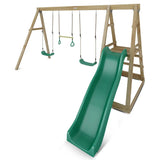 Winston 4-Station Timber Swing Set with Slide - Lifespan Kids