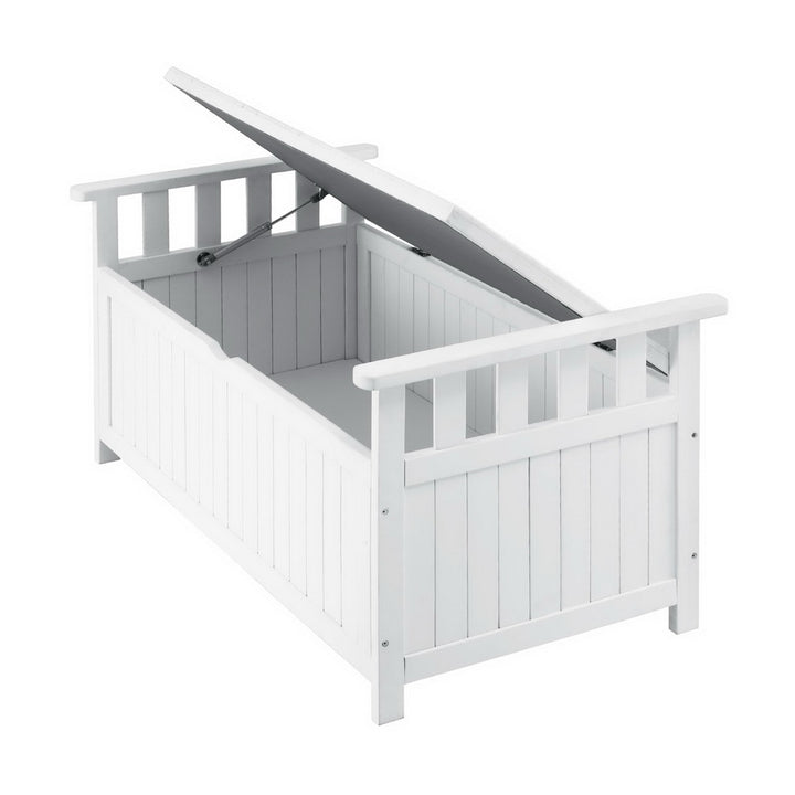 Gardeon Outdoor Storage Bench / Box - Wooden - White