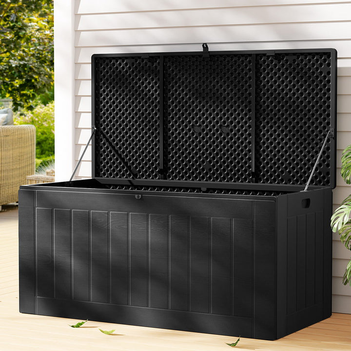Gardeon Outdoor Storage Box - 830L (Lockable) - Black