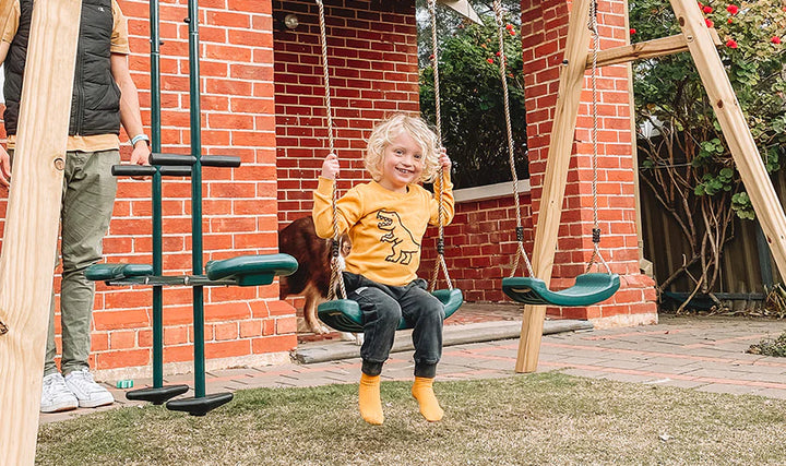 Forde 3-Station Timber Swing Set - Lifespan Kids