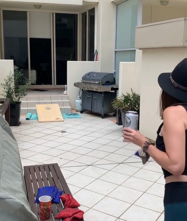 Cornhole Standard Single Game & Bean Bag Toss Board