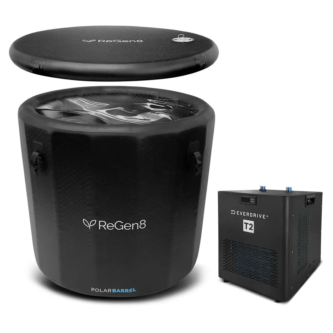 Regen8 PolarBarrel Cold Plunge Ice Bath with T2 Chiller Unit - Lifespan Fitness