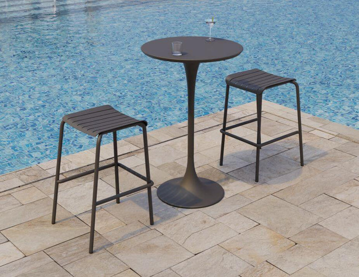 Roku Outdoor Backless Bar Stool