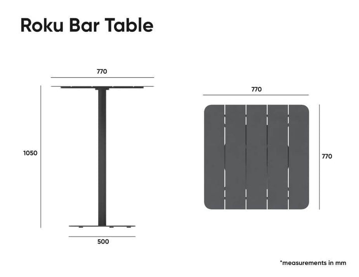 Roku High Bar Table Outdoor