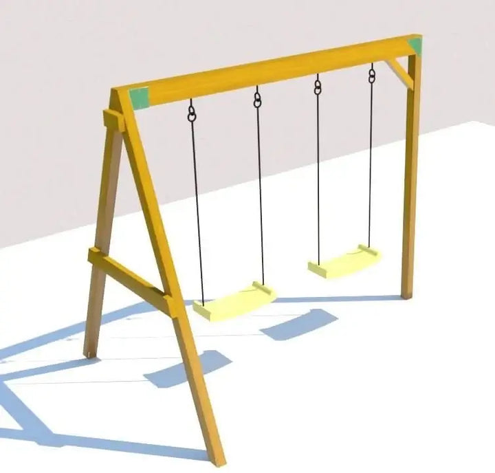 Kidzshack Sweet Shack Cubby House with Swing Set