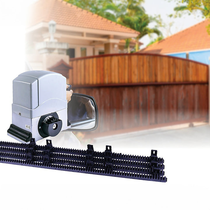 1200KG Automatic Sliding Gate Opener Kit with 4m Rail & Remotes