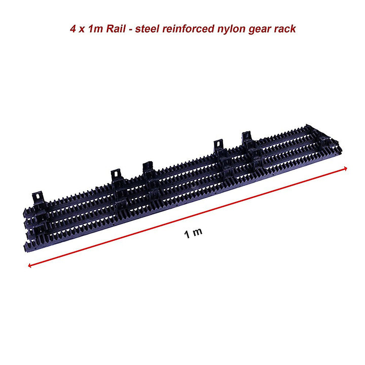 1200KG Automatic Sliding Gate Opener Kit with 4m Rail & Remotes