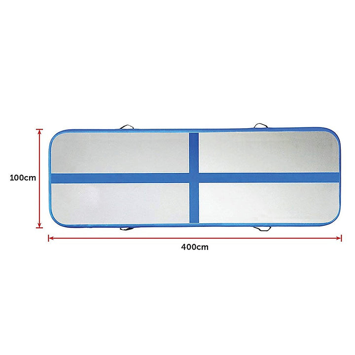 4m Inflatable Air Track Gym Mat - with Pump