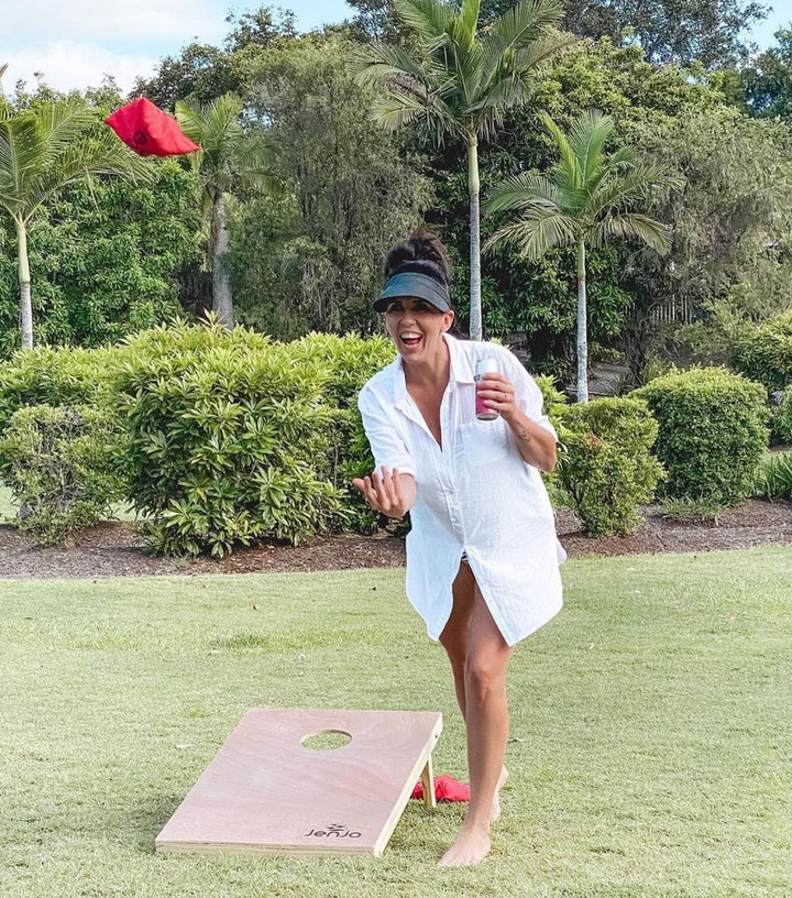 Cornhole Boards & Corn Bags Toss Game Set