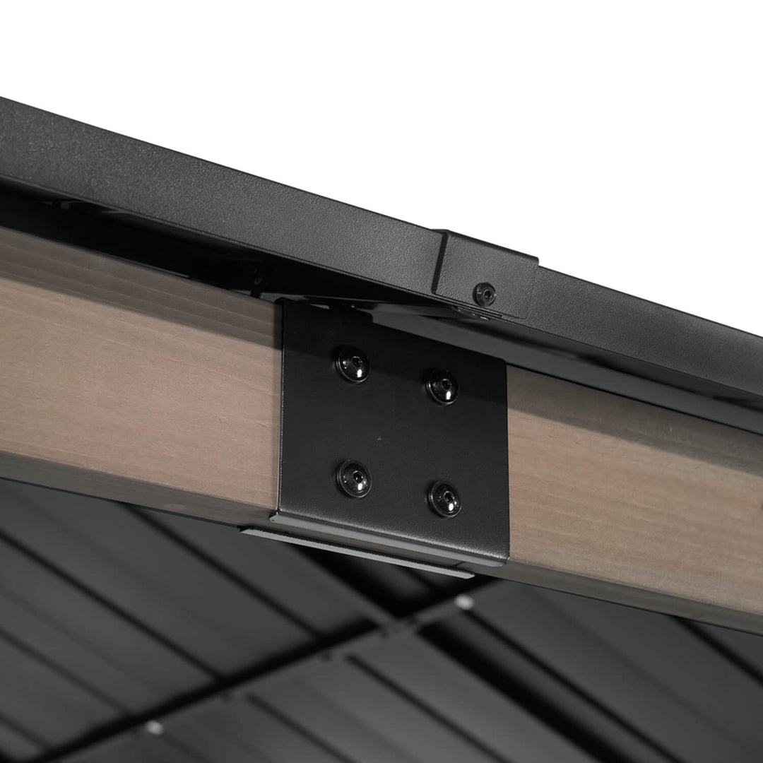 Maryborough 3.6m x 3m Timber & Steel Double Hip Roof Gazebo - Yardtopia