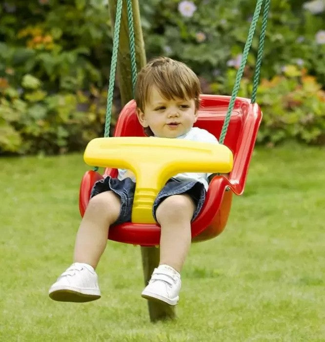 Plum Play Baby Swing Seat with Rope Extensions (Red or Pink)