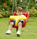 Plum Play Baby Swing Seat with Rope Extensions (Red or Pink)