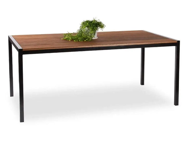 Moonah Outdoor Dining Table - Spotted Gum (Custom Made)