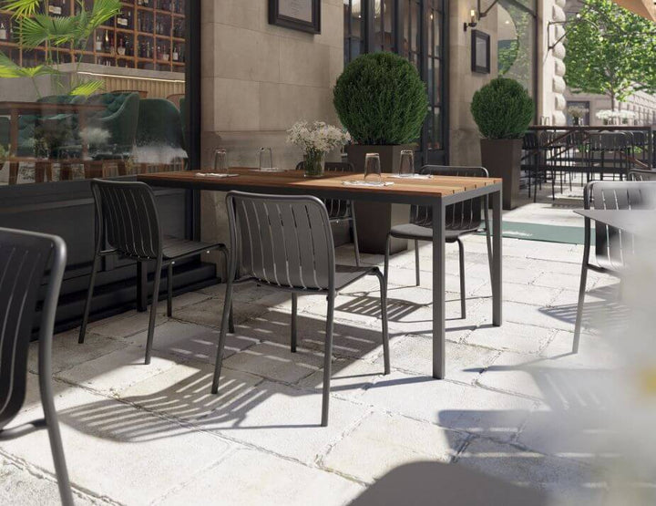 Cape Outdoor Dining Table - Spotted Gum (Custom Made)