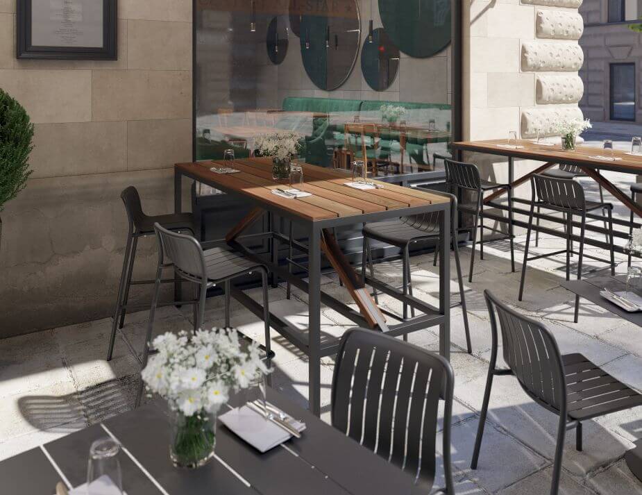 Roku Outdoor Bar Stool