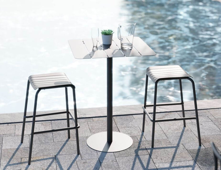 Roku Outdoor Backless Bar Stool