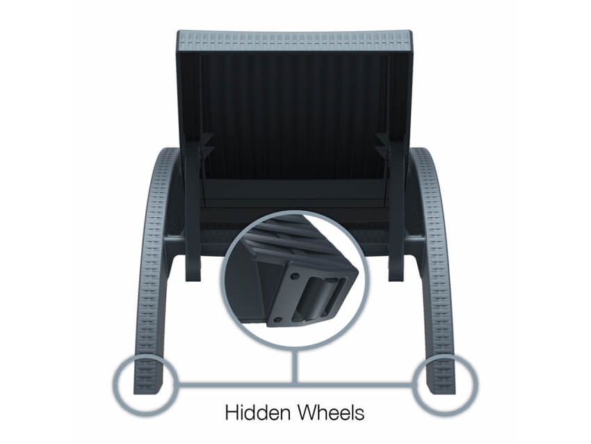 Fiji Sunlounger & Tequila Side Table 3pc Package
