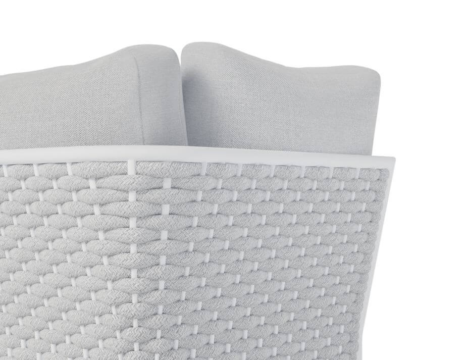 Siano Modular Left Arm 2 Seater - Outdoor - White