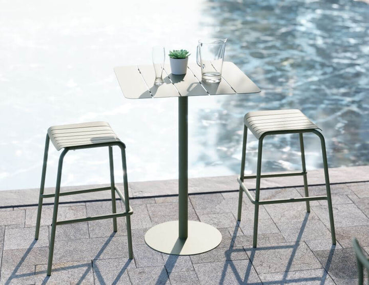Roku Outdoor Backless Bar Stool