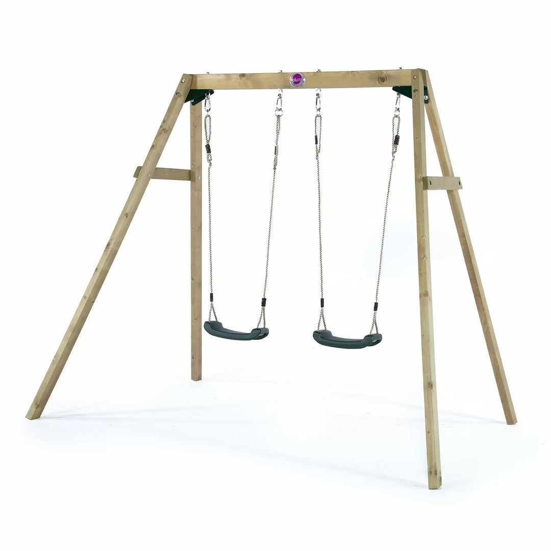 Plum Play Wooden Double Swing Set