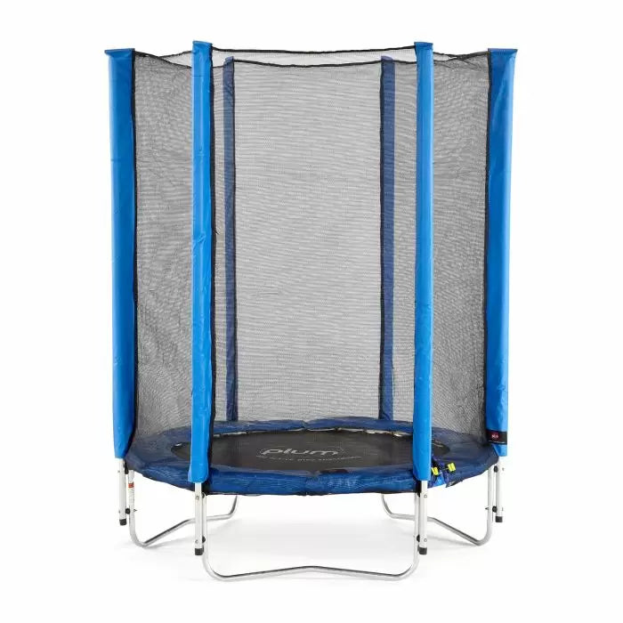PlumPlay 4Ft Junior Springsafe Trampoline & Enclosure - Blue