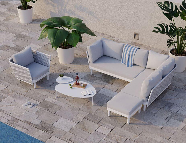 Siano Modular Left Arm 2 Seater - Outdoor - White