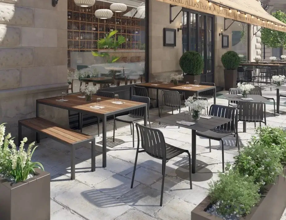 Moonah Outdoor Dining Table - Spotted Gum (Custom Made)