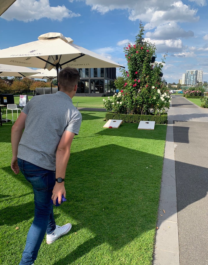 Cornhole Boards & Corn Bags Toss Game Set