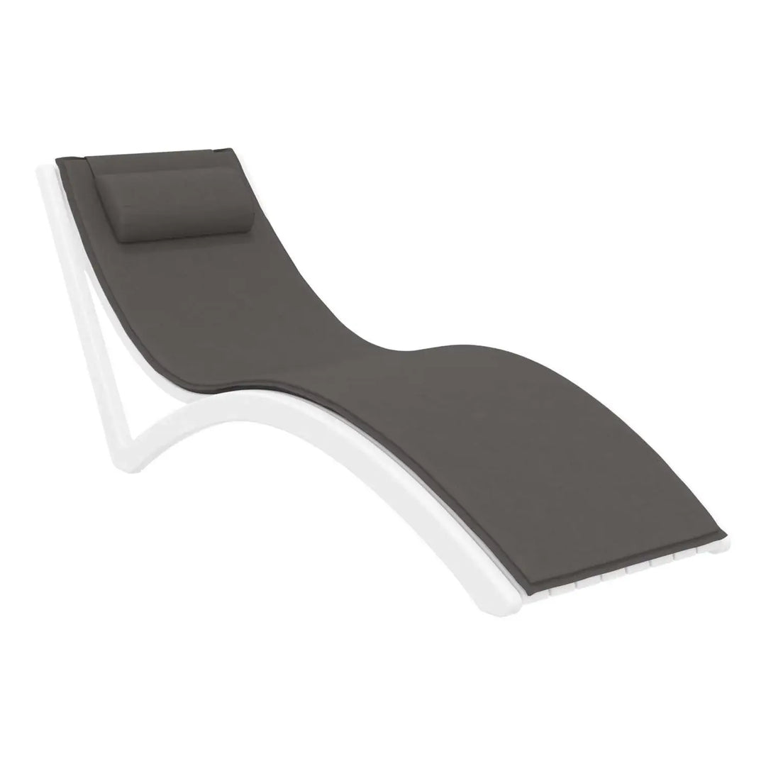 Siesta Slim Sunlounger with Cushion & Ocean Side Table - 3pc Package