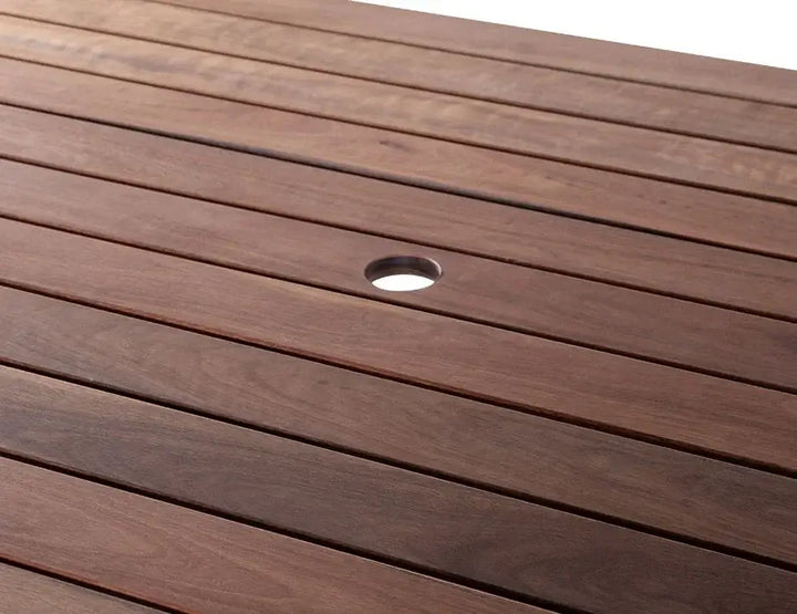 Moonah Outdoor Dining Table - Spotted Gum (Custom Made)