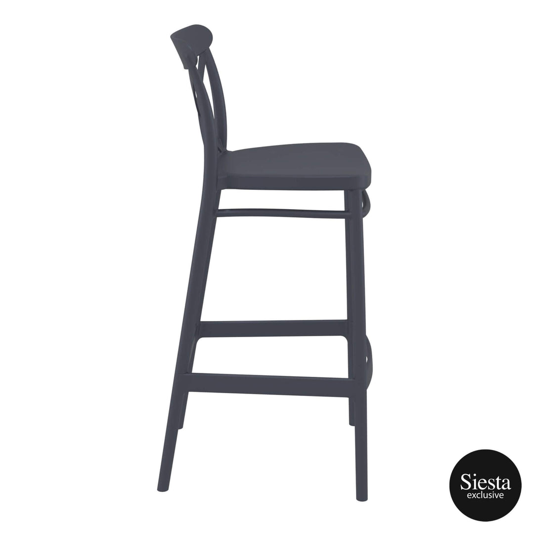 Vegas Bar Table & Cross Barstool 75 - 4 Seat Package
