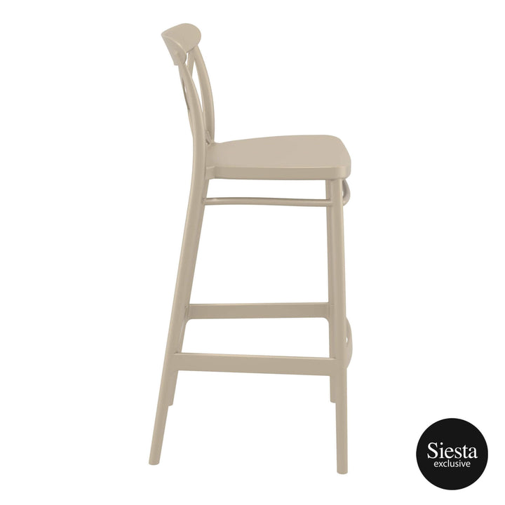 Vegas Bar Table & Cross Barstool 75 - 4 Seat Package