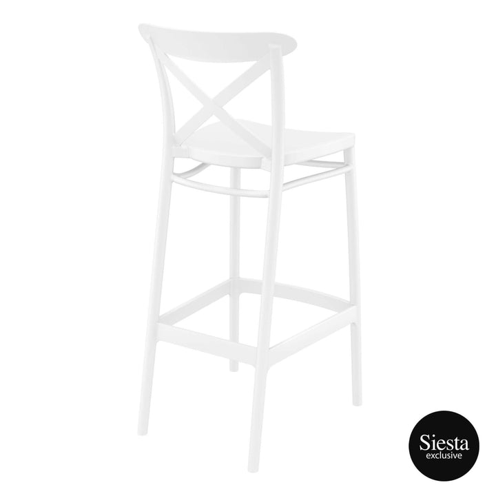 Vegas Bar Table & Cross Barstool 75 - 4 Seat Package
