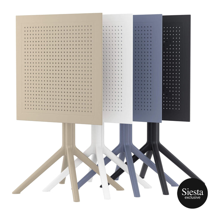 Siesta Sky Folding Table 60 & Air Chair - 3 Piece Package